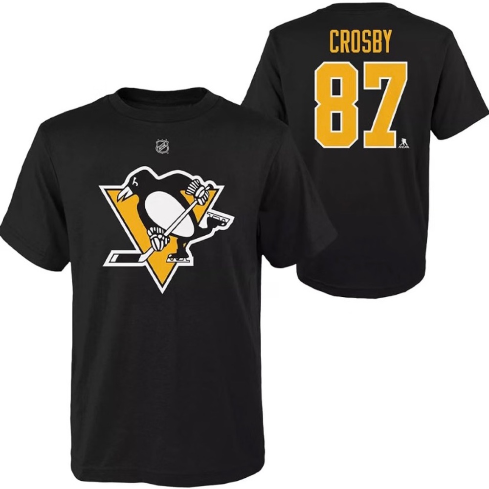 NEW Sidney Crosby Pittsburgh Penguins NHL Hockey Shirt Jersey Official Licensed